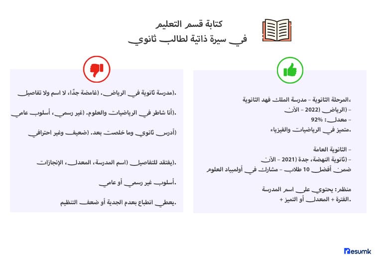 سيرة ذاتية لطالب ثانوي مجانية جاهزة سيرة ذاتية لطالب ثانوي مجانية جاهزة