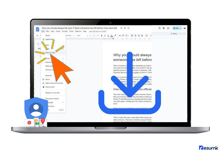 سيرة ذاتية على Google Docs جاهزة للتعديل حفظ ومشاركة سيرة ذاتية على google docs المشاركة cv عبر رابط مستندات جوجل