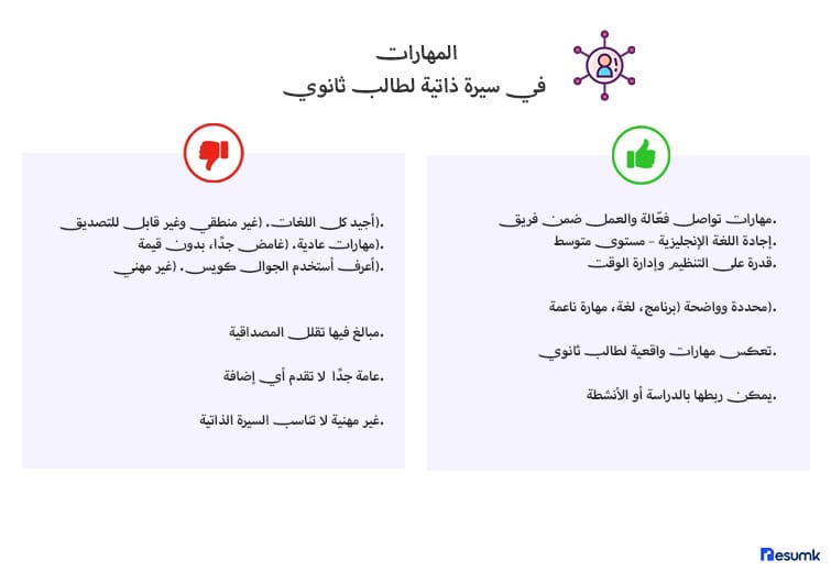 سيرة ذاتية لطالب ثانوي مجانية جاهزة سيرة ذاتية لطالب ثانوي مجانية جاهزة